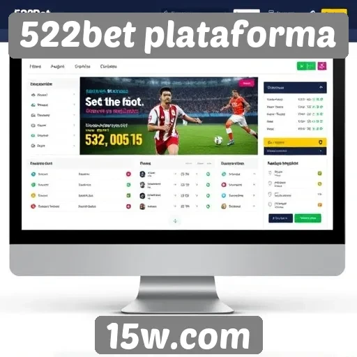 Interface do usuário da 522bet em destaque